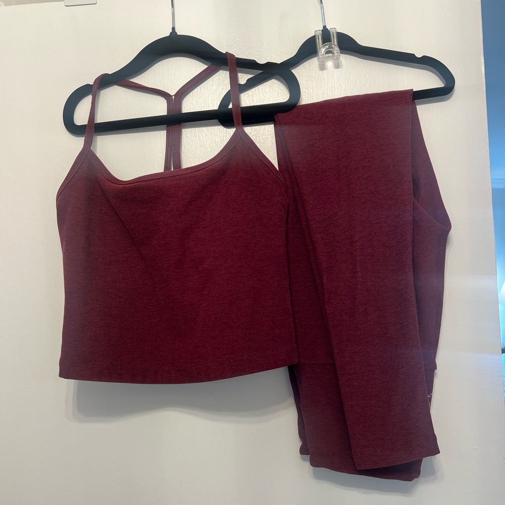 Beyond Yoga Bold Burgundy Set